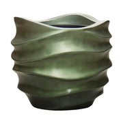 BAQ Gradient kaspó Forest Green színben oldalnézetből