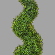 Élethű, UV-álló kialakítású, 120 cm magas, zöld színű buxus bokor műnövény