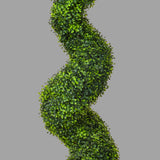 Élethű, UV-álló kialakítású, 150 cm magas, zöld színű buxus bokor műnövény