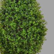 Élethű, UV-álló kialakítású, 60 cm magas, zöld színű buxus bokor műnövény