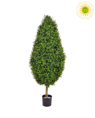 Élethű, UV-álló, zöld színű buxus fa műnövény