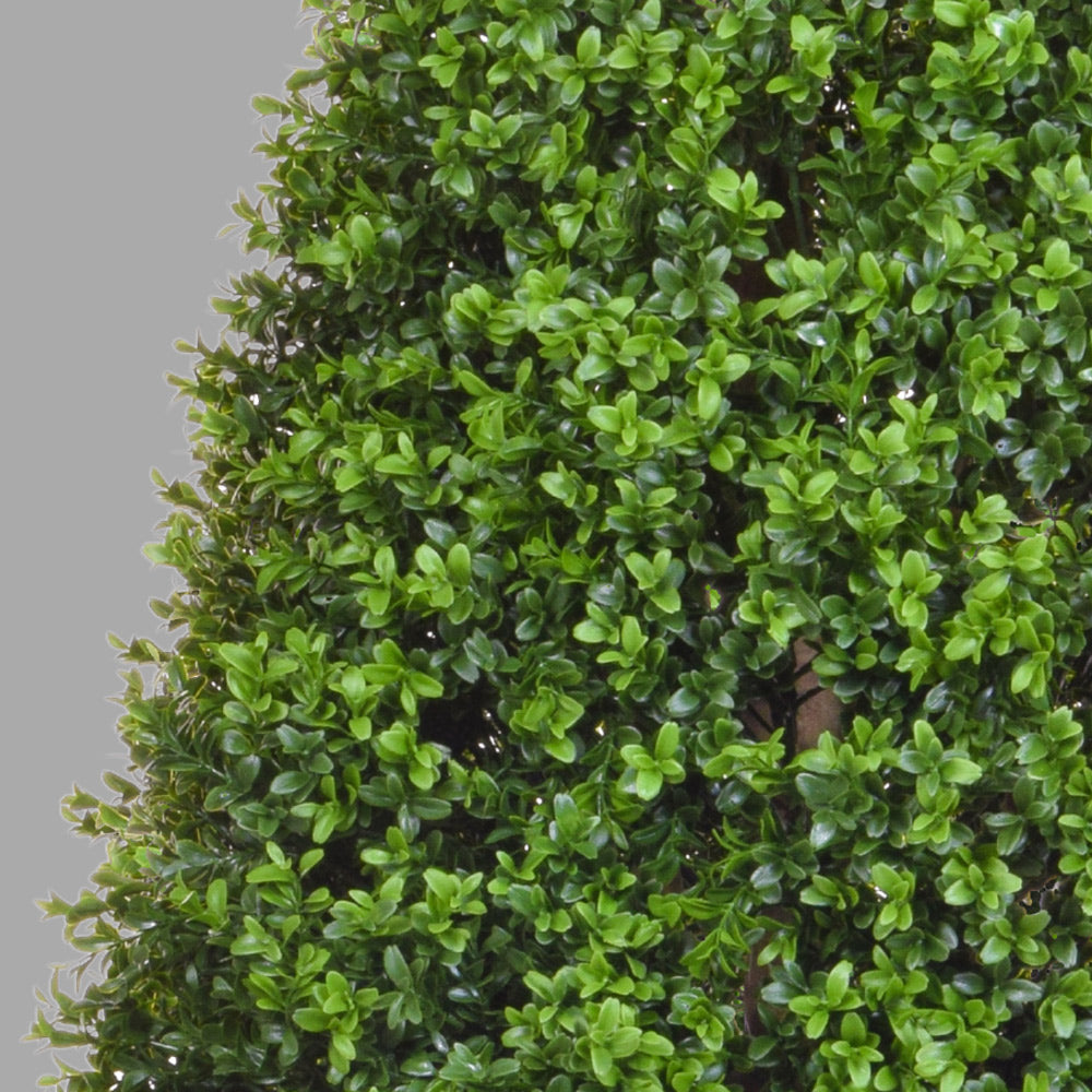 Élethű, UV-álló kialakítású, zöld színű buxus bokor műnövény