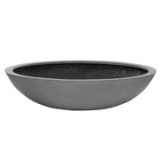 szürke színű, fiberstone anyagból készült ültetőtál - a legnagyobb méret