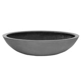 szürke színű, fiberstone anyagból készült ültetőtál - a legnagyobb méret