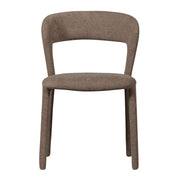 Kortárs stílusú, 76 cm magas, taupe színű buklé kárpitozású étkezőszék