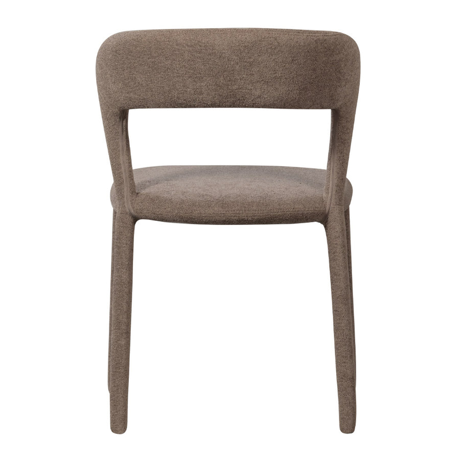 Kortárs stílusú, 76 cm magas, taupe színű buklé kárpitozású étkezőszék