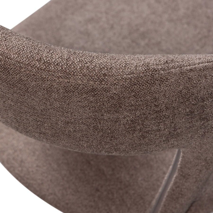 Kortárs stílusú, 76 cm magas, taupe színű buklé kárpitozású étkezőszék