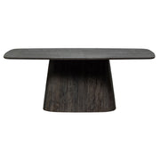 Kortárs stílusú, nagyméretű, sötétbarna színű, étkezőasztal