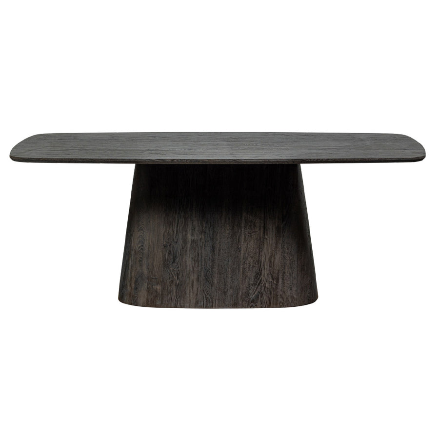 Kortárs stílusú, nagyméretű, sötétbarna színű, étkezőasztal