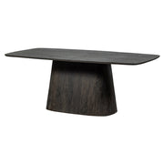 Kortárs stílusú, nagyméretű, sötétbarna színű, étkezőasztal