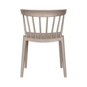 2 darab kortárs, modern stílusú, bézs színű, műanyag kerti szék