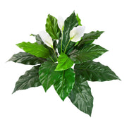 vitorlavirág műnövény 71 cm fehér virágokkal és zöld levelekkel