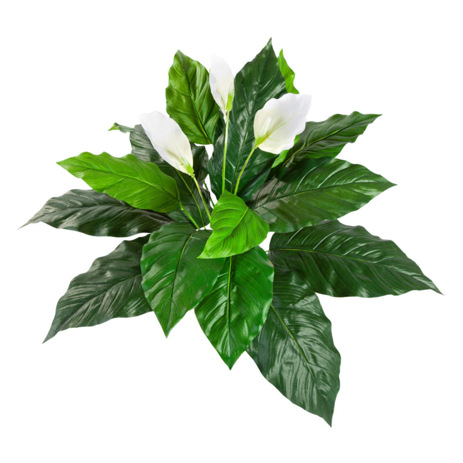 vitorlavirág műnövény 71 cm fehér virágokkal és zöld levelekkel