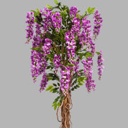 Élethű, lila színű mű akác fa valódi fából készült, indaszerű törzzsel