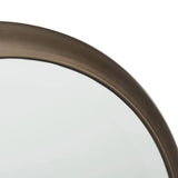 Loft stílusú, antikolt rézszínű, 48 cm széles és 40 cm magas, fém falitükör