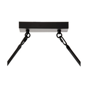 Loft stílusú, antikolt fehér színű fémből készült függeszték lámpa nyolc foglalattal