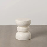 fehér terrazzo hatású lerakóasztal termékfotó 