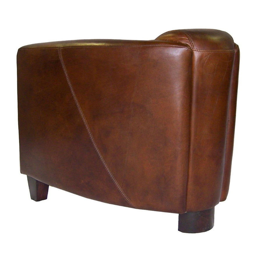 Georgio fotel hátnézetből, lekerekített hátfallal és letisztult varrásokkal