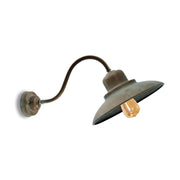 Loft stílusú, rézből készült falikar lámpa