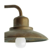 Loft stílusú, rézből készült falikar lámpa