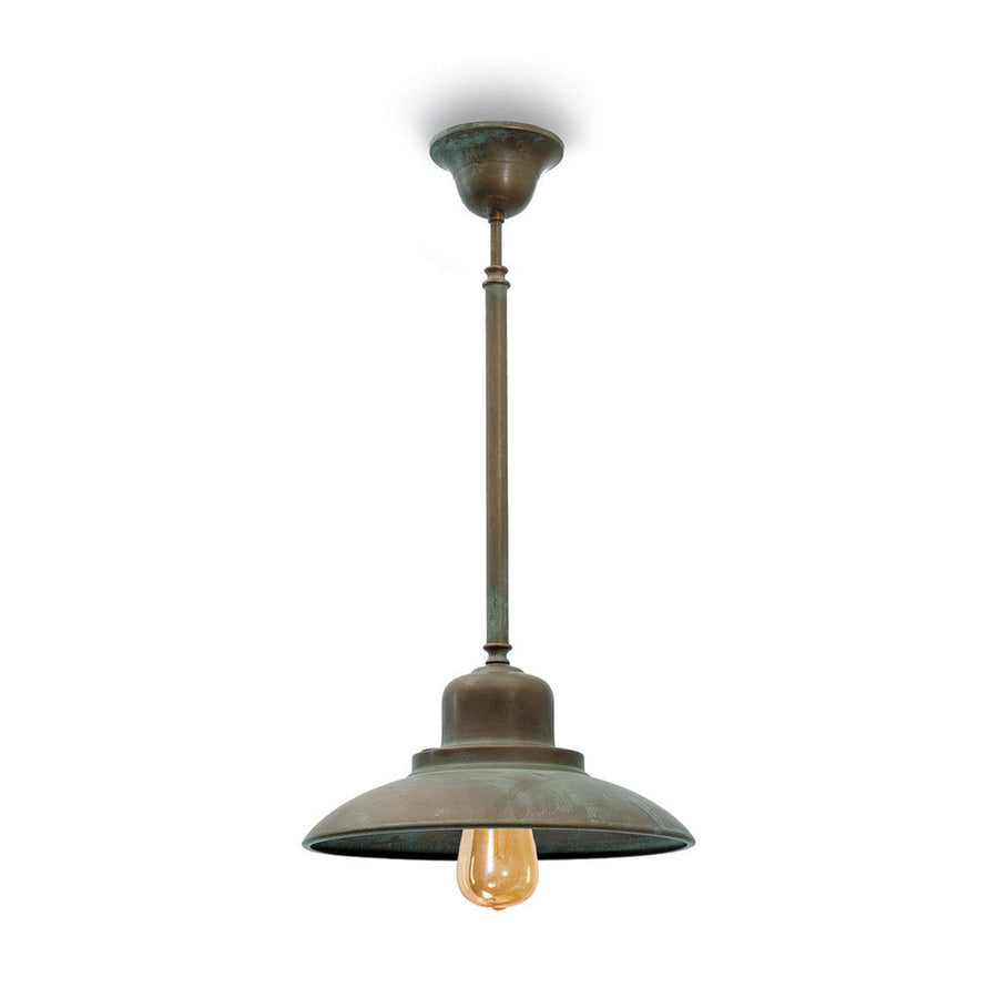 Loft stílusú, rézből készült függeszték lámpa