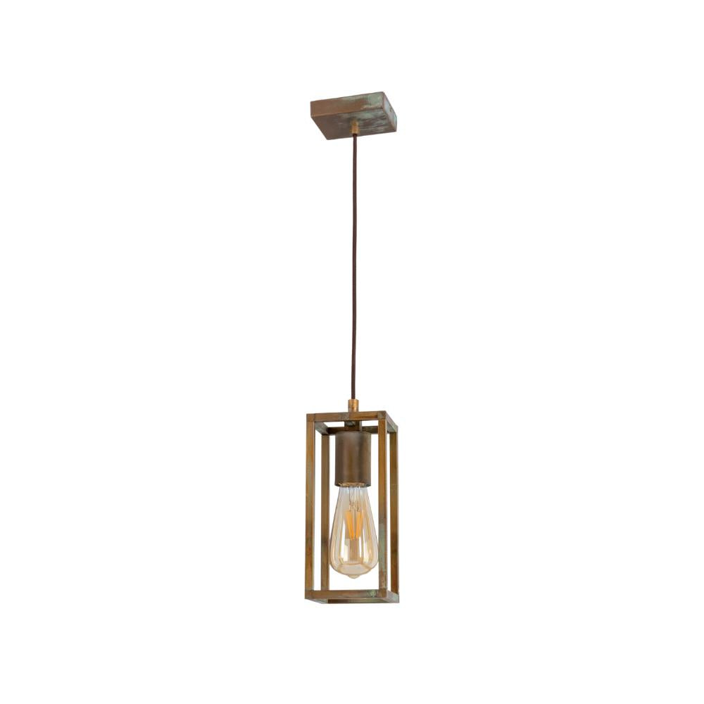 CUBIC ipari stílusú réz függeszték 72 cm E27