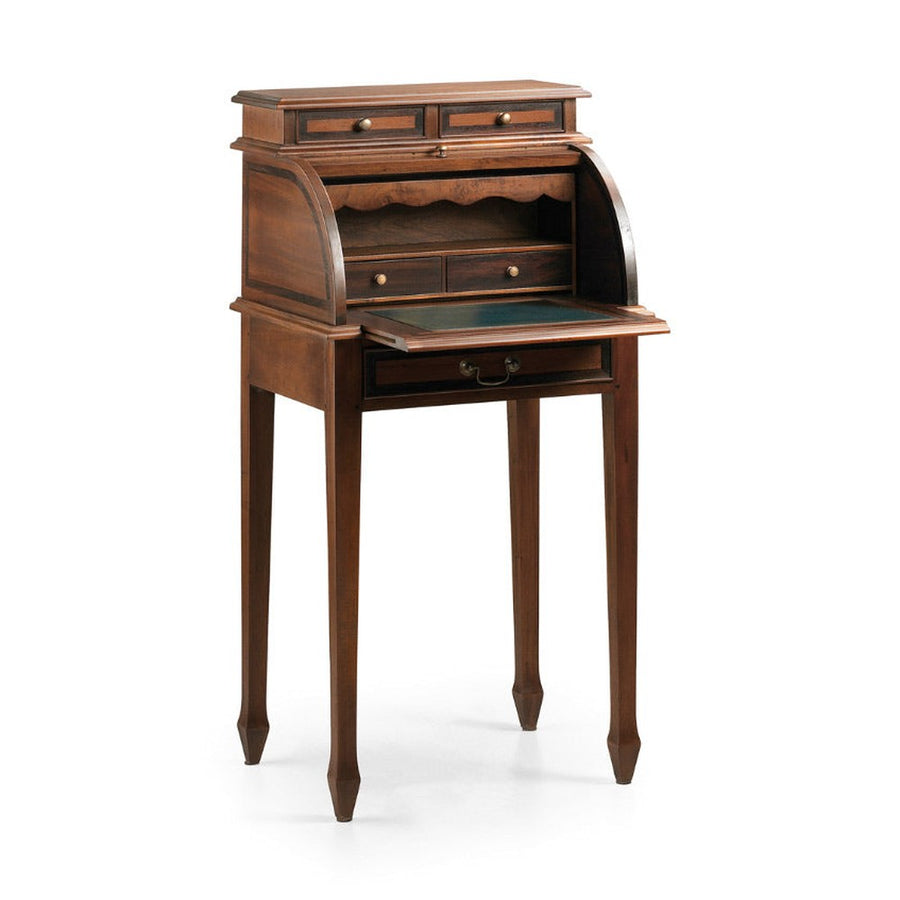 Mahagónifából készült klasszikus koloniál stílusú kézműves szekreter