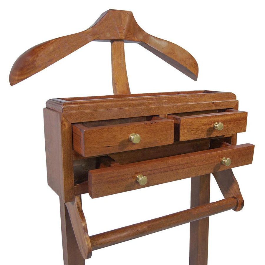 mahagónifából készült, klasszikus, koloniál stílusú kézműves szobainas