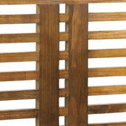 Loft stílusú, tömör mindifából készült, lécezett kivitelezésű, ágyvég.