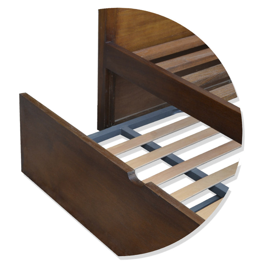 Loft stílusú, mindifából készült, egyszemélyes ágy, kihúzható vendégággyal