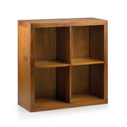 Loft stílusú, mindifából készült, kézműves moduláris könyvespolc elem