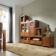 Loft stílusú, mindifából készült, kézműves, moduláris polcos elem