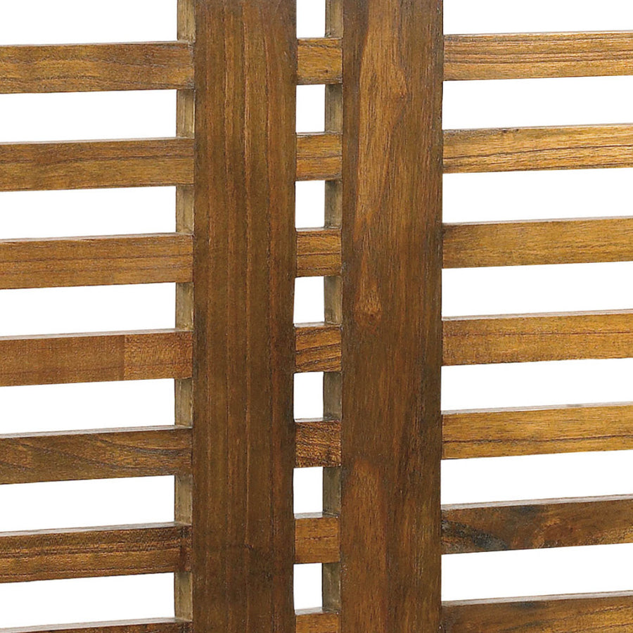 Loft stílusú, tömör mindifából készült, lécezett kivitelezésű, ágyvég.