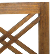 Loft stílusú, 100 hosszú, tömör mindifából készült, keresztrácsos kialakítású ágyvég