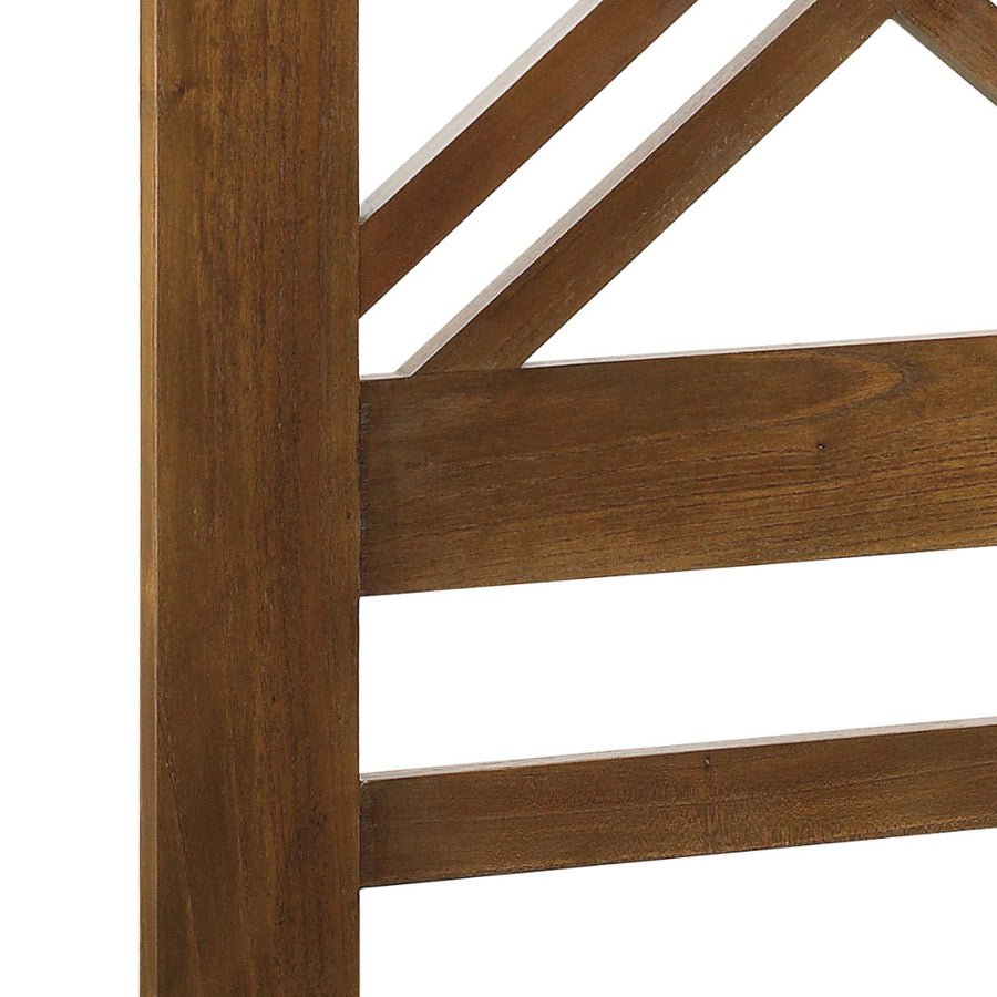 Loft stílusú, 165 cm hosszú, tömör mindifából készült, keresztrácsos kialakítású ágyvég