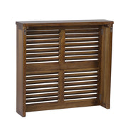 Loft stílusú, mindifából készült falra akasztható radiátortakaró burkolat