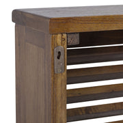 Loft stílusú, mindifából készült falra akasztható radiátortakaró burkolat