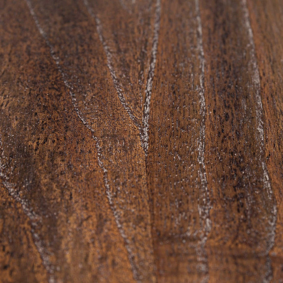 Modern-vidéki stílusú, tömör mindifából készült, kézműves dohányzóasztal 