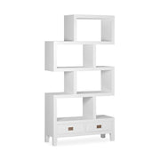 Mindifából készült, modern-vidéki stílusú, kézműves könyvespolc