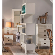 Mindifából készült, modern-vidéki stílusú, kézműves könyvespolc