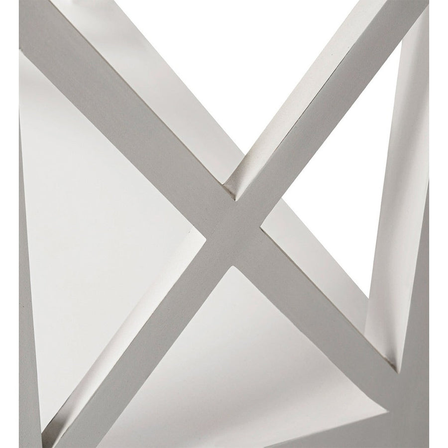 Tömör mindifából készült, modern-vidéki stílusú, kézműves könyvespolc