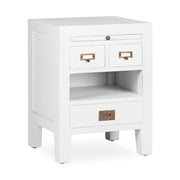 Tömör mindifából készült, modern-vidéki stílusú, kézműves éjjeliszekrény