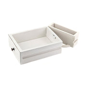 Mindifából készült, modern stílusú, kézműves éjjeliszekrény rejtett fiókja