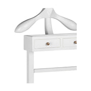 Modern-vidéki stílusú, mindifából készült, fehér színű kézműves szobainas