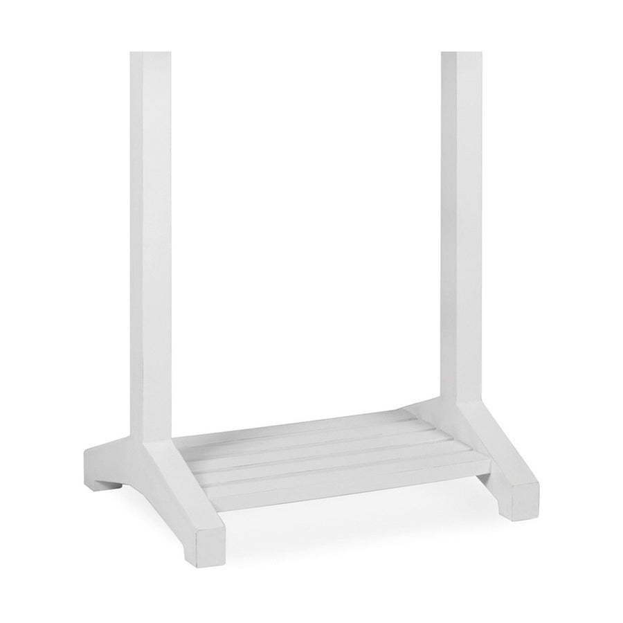 Modern-vidéki stílusú, mindifából készült, fehér színű kézműves szobainas