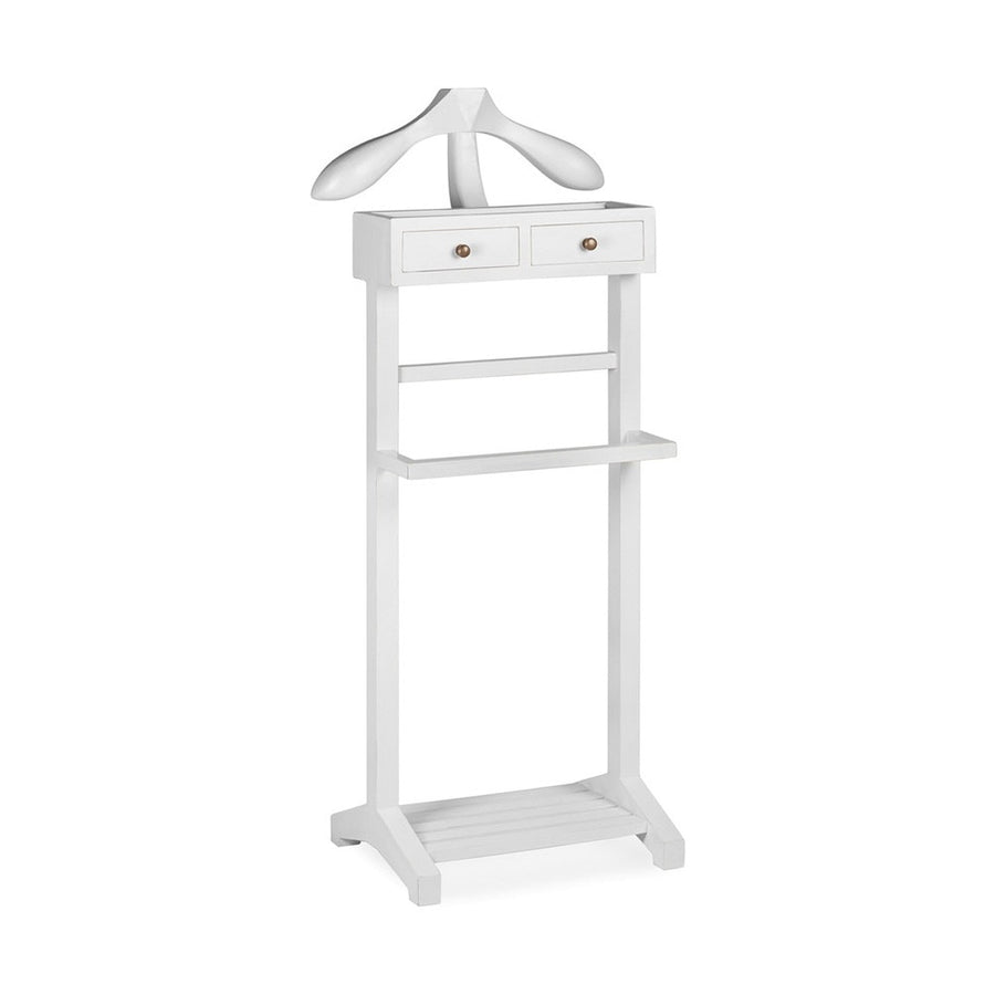 Modern-vidéki stílusú, mindifából készült, fehér színű kézműves szobainas