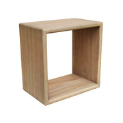 Scandi Cube Shelf natúr színű mindifa falipolc 40x25x40 cm – perspektivikus nézet