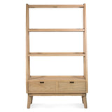 Mindifából készült állópolc – frontális nézet, natúr felület