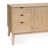 Natúr mindifa komód részletfotó – fiók és faerezet közelről