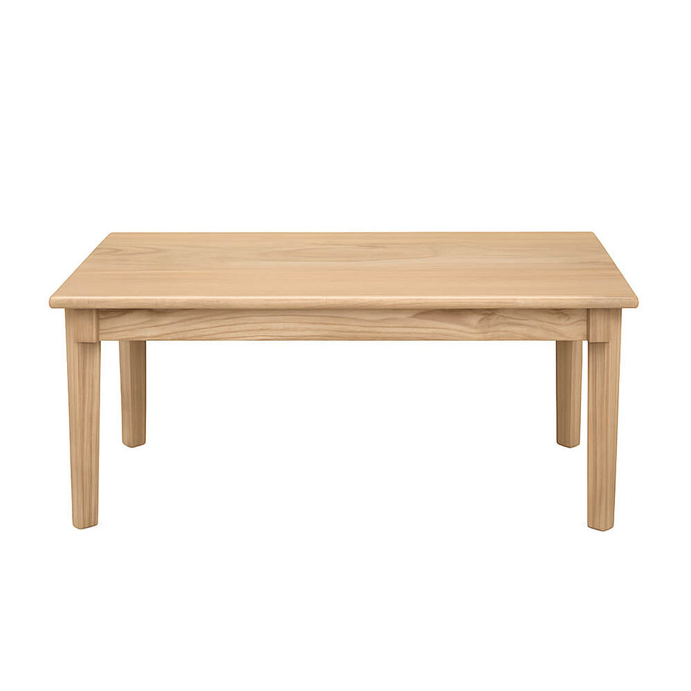 Scandi dohányzóasztal frontális nézet – letisztult, natúr kivitel